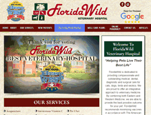 Tablet Screenshot of floridawildvethospital.com